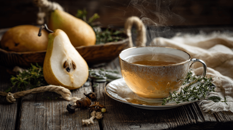 Kompot z gruszek na kaszel